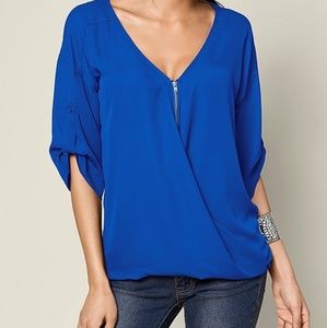🔴 4/$25 Venus faux wrap blouse